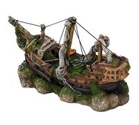 Europet Bernina Décor pour Aquarium en Polyrésine Bateau Trois Mâts Taille M 30 x 12 x 17,5 cm