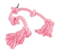 Europet Bernina Jouet Pour Chien Floss Rose Corde À Jouer 5 Nœuds 130Cm Coton