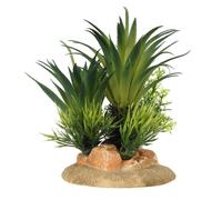 EUROPET-Décor aquarium palmiers coloris vert Taille S - 13,5 x 10 x 16 cm