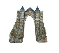 EUROPET-Décor d’aquarium château Camelot gris Europet Aqua Della - 18,8 cm