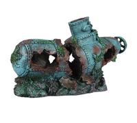 EUROPET-Décor d'aquarium en petit sous-marin coloris multicolore en résine de polyester - 29 x 8,5 x 14,5 cm