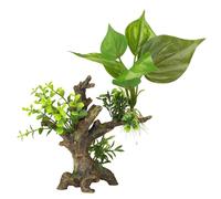 EUROPET-Décor d'aquarium plantes flora scape 6 coloris vert en résine de polyester - 14,5 x 9 x 16,5 cm