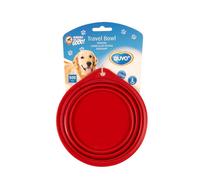 EUROPET-Gamelle de voyage pour chien en silicone coloris rouge Duvoplus - 500 ml