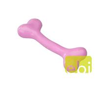 Europet Jouet pour Chien Caoutchouc Dur Bone Moyen Rose Gout Fraise 17,75 cm