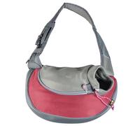 EUROPET-Sac de transport pour petit chien et chat coloris bordeaux en nylon Europet Sarah Crazy Paws - 25 x 15,5 x 43 cm