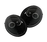 EUROPETUNING - 00410 - PHARES NOIRS ANGEL EYES FEUX AVANTS LED COMPATIBLE AVEC VW NEW BEETLE 1998-2005