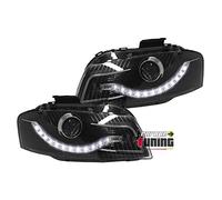 europetuning - 00810 - FEUX PHARES AVANTS NOIRS DEVIL EYES LED 8P et 8PA 2003-2008