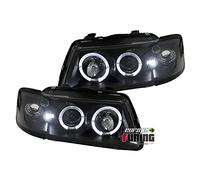EUROPETUNING - 01264 - FEUX PHARES AVANTS ANGEL EYES NOIRS COMPATIBLE AVEC AUDI 8L PHASE 1