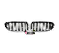 europetuning - 05043 - CALANDRES DOUBLES LAMES NOIR ET CHROME LOOK PACK M COMPATIBLE AVEC BMW SERIE 6 F12 F13 F06