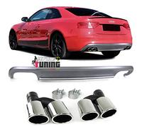 europetuning - 05331 - DIFFUSEUR ARRIERE SPORT LOOK PACK COMPATIBLE AVEC AUDI S5 A5 8T 8F COUPE CABRIO PH2 2011-2017