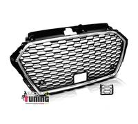 europetuning - 05828 - CALANDRE SPORT NOIRE ET CHROME GRILLE NID D ABEILLE LIGNE RS3 COMPATIBLE AUDI A3 8V 2016-2020 PH2