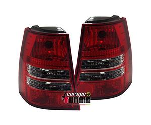 europetuning - 10751-2 FEUX ARRIERES LISSES ROUGES & GOLF 4 BREAK VARIANT