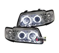 EUROPETUNING - Z01263 - FEUX PHARES AVANTS LED ANGEL EYES CCFL COMPATIBLE AVEC AUDI A3 8L PHASE 1