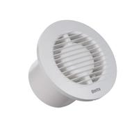 Europlast Ø 100mm Extracteur d'Air Silencieux Avec Minuterie - Ventilateur Salle de Bain Blanc - Ventilateur Mural pour Cuisine WC Salle de Bain