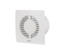 Europlast Ø 100mm Extracteur d'Air Silencieux Avec Minuterie - Ventilateur Salle de Bain Blanc - Ventilateur Mural pour Cuisine WC Salle de Bain