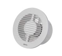 Europlast Ø 125mm Extracteur d'Air Silencieux Avec Minuterie - Ventilateur Salle de Bain Blanc - Ventilateur Mural pour Cuisine WC Salle de Bain