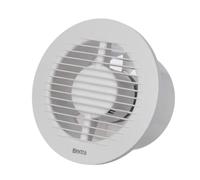 Europlast Ø 125mm Extracteur d'Air Silencieux - Ventilateur Salle de Bain Blanc - Ventilateur Mural pour Cuisine WC Salle de Bain