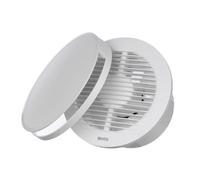 Europlast Ø 150mm Extracteur d'Air Silencieux - Ventilateur Salle de Bain Blanc - Ventilateur Mural pour Cuisine WC Salle de Bain