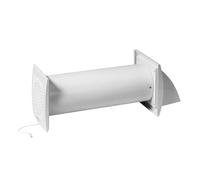 Europlast Ø 150mm Système de Ventilation avec Récupération de Chaleur - Unité de VMC Décentralisée - Ventilateur Mural - Avec Câble et Cordon de Serrage
