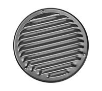 Europlast Ø 160mm Aluminium Grille de Ventilation avec Moustiquaire - Grilles d'aération en Métal