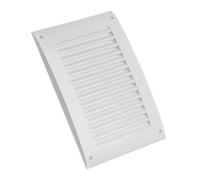 EUROPLAST 170x250mm Grille de Ventilation avec Moustiquaire - Grille D'aération - Plastique ABS Blanc