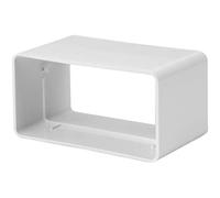 EUROPLAST Pièce de raccordement 110x55mm Gaine plate Raccord de gaine d'évacuation d'air
