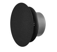 EUROPLAST Soupape à disque en métal de 125 mm - Anthracite - Valve murale et de plafond réglable - Diffuseur rond réglable - Grille d'aération ronde - Couvercle de grille d'aération