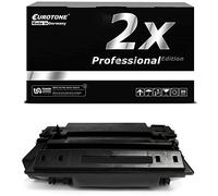 EuroPro 2X Toner compatibles pour HP LaserJet P3011 P3015 remplace CE255X 55X
