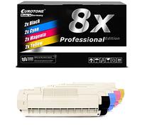 EuroPro 8X Toner Compatible pour OKI C5650 C5750 remplace 43872305 - 43865708 Cartouches d'imprimante Cartridges