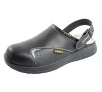 EuroRoutier 2.0 Basic Black, Sabots Chaussures de sécurité en Cuir certifiées SB A-E-FO SRC (Numeric_43)