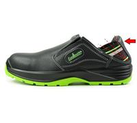 EuroRoutier Hybrid S1P-SRC Chaussures De Sécurité en Cuir Véritable Noir (Numeric_43)