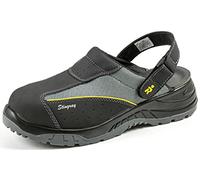 EuroRoutier Stingray Black Leather, Sabots Chaussures de sécurité certifié SB+A+E+FO+SRC (47)