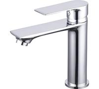 EUROSANIT robinet de lavabo chromé NYTIA | Mitigeur de Salle de Bains au design chic avec hauteur de bec confortable | Corps en laiton compatible eau potable