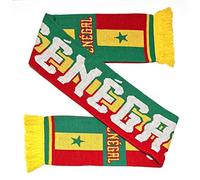 Euroscarves Écharpe de football sénégalaise en tricot