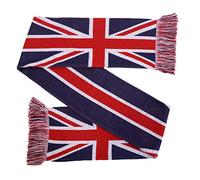Euroscarves Écharpe en tricot avec drapeau du Royaume-Uni Union Jack