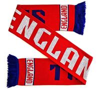Euroscarves Écharpe en tricot England Soccer (The Three Lions), rouge/blanc/bleu, taille unique