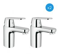 Eurosmart Cosmopolitan - Lot de 2 mitigeurs de lavabo ES, chrome inoxydable (2337600E-DUO)