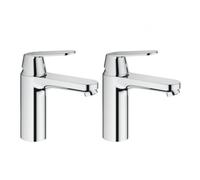 Eurosmart Cosmopolitan Lot de 2 mitigeurs monocommande 1/2" Lavabo Taille M (23327000-DUO)