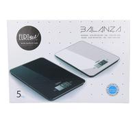 Eurostil Balanza Digital Negra Rectangular 5000g
