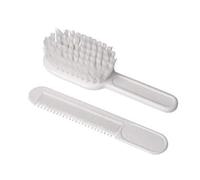 EUROSTIL Bebe brosse Suave blanc 1 unité + Peine 1 unités. pour bébés et parents, avec format adapté, pratique pour les parents