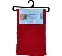 EUROSTYLE Serviette en éponge de coton 100 % hydrophile absorbante serviette invitée serviette de bain à visage de bidet de douche (petite lingette 50 x 80 cm, rouge)