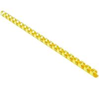 EUROSUPPLIES dos en plastique/ format A4/ 28,5mm/ jaune/ paquet de 50