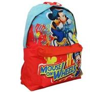 EUROSWAN Grand sac à dos Mickey - En toile polyester imprimée - 39 x 28 x 10.5 cm ROUGE G