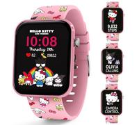 Euroswan Montre Intelligente Hello Kitty pour Enfants Filles avec Bracelet Rose