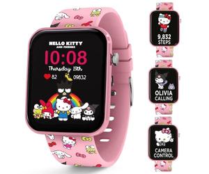 Euroswan Montre Intelligente Hello Kitty pour Enfants Filles avec Bracelet Rose