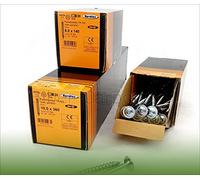 Eurotec Vis pour construction en bois Paneltwistec 4,5 x 50, avec tête disque, galvanisée (4,5 x 50 - 200 pièces)