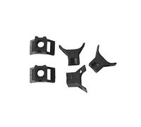 EuroTechnoCom MCO8025 - boîte de 100 x Embases à visser Ø5mm - Noir