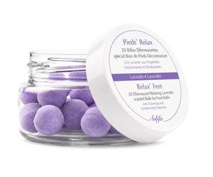 Eurotel PIEDS’RELAX (LAVANDE) - Soin Bain des Pieds - 20 Billes Effervescentes aux Huiles Essentielles Rafraichissantes et Désodorisantes- Origine : France