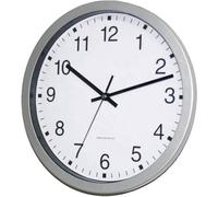Horloge murale EUROTIME 56831-07 radiopiloté(e) 30 cm x 4.3 cm argent