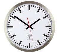 Eurotime Funkwanduhr Edelstahl